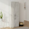 Шкаф Анжело Ferrum-decor 5 полок 4 двери 1900x800x380 ДСП Бетон 16 мм (FRD-105060)