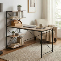 Комп'ютерний стіл Ferrum-decor Джек 75x140x70 Чорний ДСП Дуб Сан-Марино (FRD-105418)