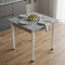 Стол кухонный Ferrum-decor Агата 75x80x80 Белый ДСП Бетон 16мм (FRD-105558)