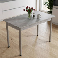 Стол кухонный Ferrum-decor Бенита 75x120x70 Серый ДСП Бетон 16мм (FRD-105568)