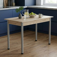 Стіл кухонний Ferrum-decor Беніта 75x120x80 Сірий ДСП Сан-Марино 16мм (FRD-105648)