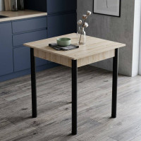 Стіл кухонний Ferrum-decor Агата 75x70x70 Чорний ДСП Сан-Марино 16мм (FRD-105668)