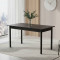 Стол кухонный Ferrum-decor Бенита 75x120x70 Черный ДСП Сосна Кембра 16мм (FRD-105698)