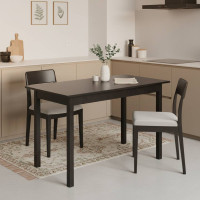 Стіл кухонний Ferrum-decor Маріо 75x120x60 Чорний ДСП Сосна Кембра 16мм (FRD-105728)