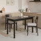 Стіл кухонний Ferrum-decor Маріо 75x120x60 Чорний ДСП Сосна Кембра 16мм (FRD-105728)