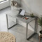 Стол письменный Дейв Ferrum-decor 750x1400x600 Серый металл ДСП Бетон 16 мм (FRD-106448)