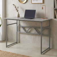 Стіл письмовий Раян Ferrum-decor 750x1400x600 Сірий метал ДСП Бетон 32 мм (FRD-106488)