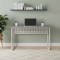 Стіл письмовий Майк Ferrum-decor 75x100x60 Білий метал ДСП Бетон 16 мм (FRD-106508)
