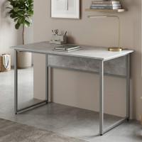 Стол письменный Коди Ferrum-decor 75x120x70 Серый металл ДСП Бетон 32 мм (FRD-106608)