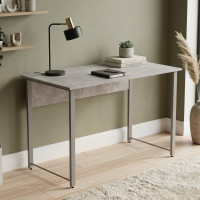 Стіл письмовий Курт Ferrum-decor 75x100x70 Сірий метал ДСП Бетон 32 мм (FRD-106638)