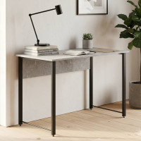 Стіл письмовий Курт Ferrum-decor 75x140x70 Чорний метал ДСП Бетон 32 мм (FRD-106648)