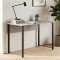 Стіл письмовий Курт Ferrum-decor 75x140x70 Чорний метал ДСП Бетон 32 мм (FRD-106648)