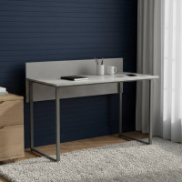 Стіл письмовий Скай Ferrum-decor 75x140x60 Сірий метал ДСП Бетон 32 мм (FRD-106668)