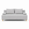 Диван розкладний Mekko Sidney 1900*800 Ergo III категорія Austin 17 Silver (MEK-161555)