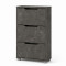 Тумба для взуття з ящиками LION ТО-2 70,4x28,2x123,4 см Бетон темний (LION-045316)