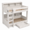 Дитяче двоярусне ліжко LION Майнкрафт 90х190 см з шухлядою Дуб крафт білий (LION-045710)