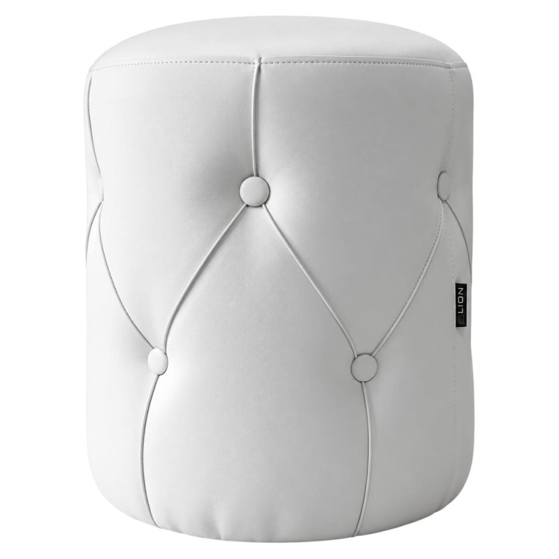 Пуф Lion Vega 45x35 см оббивка Флай 2300 Білий (LION-045687)