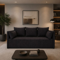 Диван прямий Мекко Monaco 2170х930 Bonel Standart Hard Plus IV категорія Bestseller Graphite (MEK-161715)