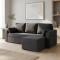 Кутовий диван ортопедичний Мекко Wilson 1950*1450 Pocket Spring Cocos IV категорія Bestseller Dark Grey (MEK-161525)