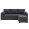Кутовий диван ортопедичний Мекко Wilson 1950*1450 Pocket Spring Cocos IV категорія Bestseller Dark Grey (MEK-161525)