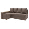 Кутовий ортопедичний диван Мекко Cube 2250×1430 Pocket Spring Cocos III категорія Austin 3 Antelope (MEK-161545)