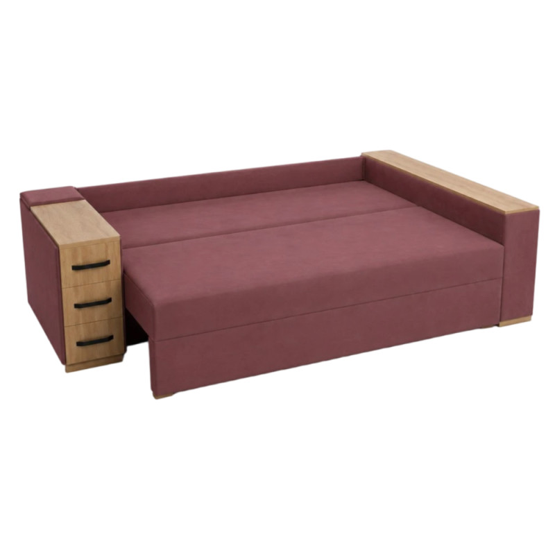 Кутовий ортопедичний диван Мекко Cube Shuttle 2600x1430 Gold I категорія Riviera 065 (MEK-161144)