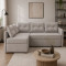 Кутовий диван ортопедичний Мекко Meet 2080х1430 Bonel Standart Hard Plus IV категорія Bestseller Marble (MEK-161195)