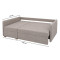 Кутовий диван ортопедичний Мекко Meet 2080х1430 Bonel Standart Hard Plus IV категорія Bestseller Marble (MEK-161195)