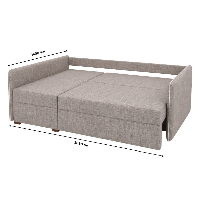 Кутовий диван ортопедичний Мекко Meet 2080х1430 Bonel Standart Hard Plus IV категорія Bestseller Marble (MEK-161195)