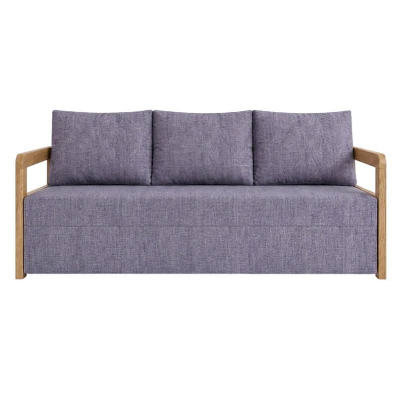 Ортопедичний диван Мекко Orion 2100×960 мм масив червоного дуба Lux IV категорія Bestseller Dusty Violet (MEK-161685)