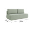 Ортопедичний диван Мекко Polo 2080*860 Lux IV категорія Bestseller Emerald (MEK-161074)