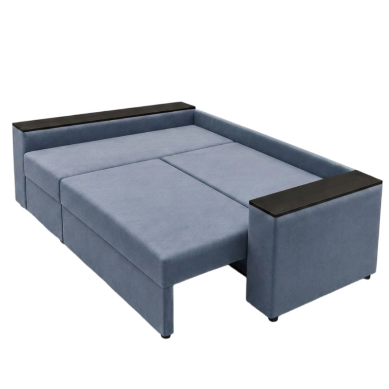 Кутовий ортопедичний диван Мекко Senator 2500x1500 Bonel Standart Hard Plus IV категорія Bestseller Blue Fog (MEK-161735)