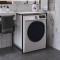 Стелаж-полиця Бафрум 401 Ferrum-decor для пральної машини 90x70,5x60,5 Чорний метал ДСП Бетон 16 мм (FRD-107352)