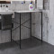 Стелаж-полиця Бафрум 401 Ferrum-decor для пральної машини 90x70,5x60,5 Чорний метал ДСП Бетон 16 мм (FRD-107352)