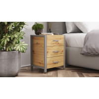 Тумба универсальная Ferrum-decor Вивьен 3 50x41x40 серый ДСП Дуб Артизан 16мм (FRD-106872)