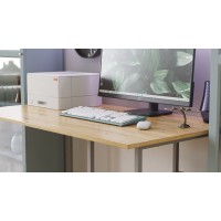 Комп'ютерний стіл Ferrum-decor Кевін 75x100x70 сірий ДСП Дуб Артизан 16 мм (FRD-107212)
