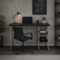Стол письменный Кевин Ferrum-decor 75x120x60 Серый металл ДСП Каштан Арвадонна 32 мм (FRD-108092)