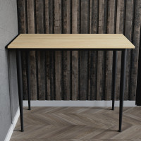 Стол универсальный Prime Ferrum-decor 750x1400x600 Черный металл ДСП Дуб Кремона Торро 16 мм (FRD-107652)