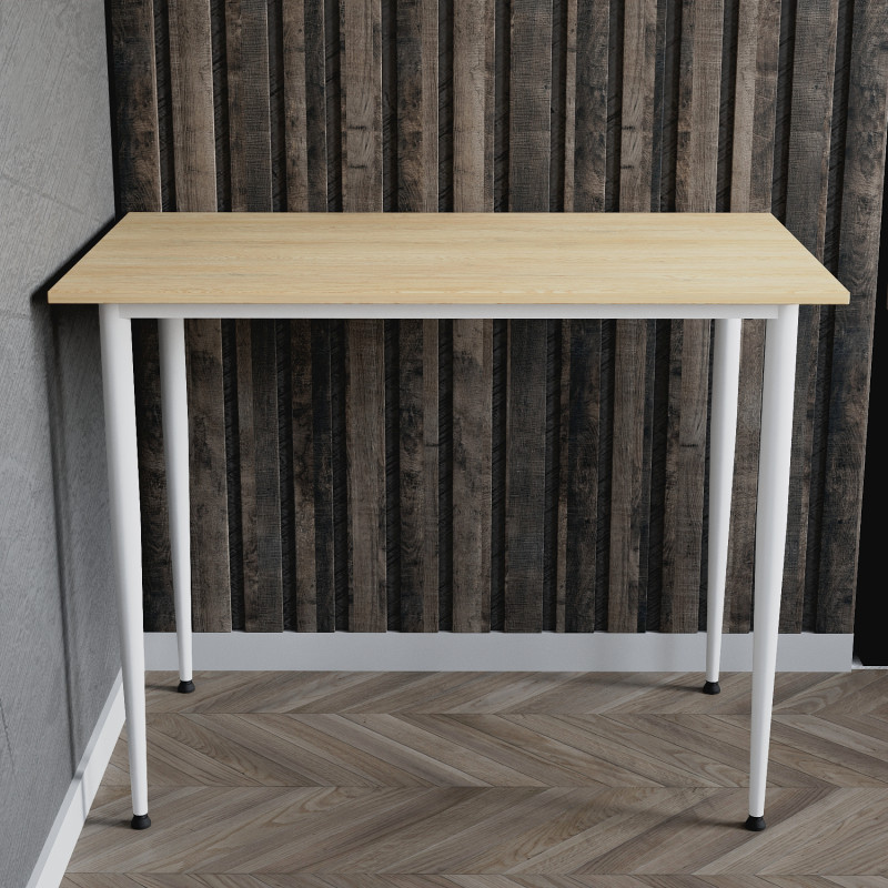 Універсальний стіл Prime Ferrum-decor 750x1200x700 Білий метал ДСП Дуб Кремона Торро 16 мм (FRD-107732)