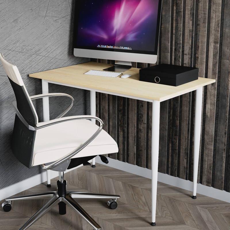 Універсальний стіл Prime Ferrum-decor 750x1200x700 Білий метал ДСП Дуб Кремона Торро 16 мм (FRD-107732)