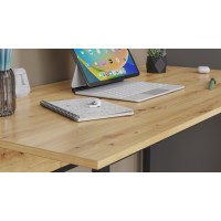 Комп'ютерний стіл Ferrum-decor Коди 75x120x70 чорний ДСП Дуб Артизан 32 мм (FRD-107192)