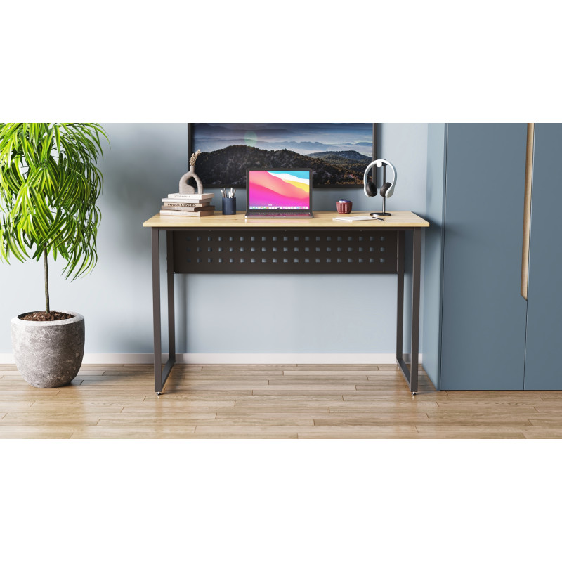 Комп'ютерний стіл Ferrum-decor Майк 75x100x60 чорний ДСП Дуб Артизан 32 мм (FRD-107102)