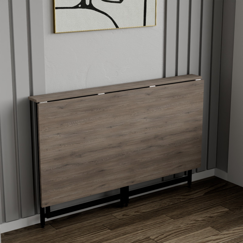 Розкладний стіл Моріс Ferrum-decor 750x1000x600 Чорний метал ДСП Дуб Кремона Канолло 16 мм (FRD-107492)