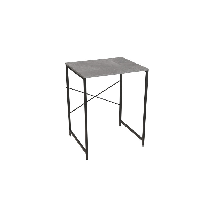 Стелаж-полиця Бафрум 401 Ferrum-decor для пральної машини 90x70,5x60,5 Чорний метал ДСП Бетон 16 мм (FRD-107352)