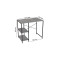 Стелаж-полиця Бафрум 405 Ferrum-decor для пральної машини 90x101x60,5 Чорний метал ДСП Бетон 16 мм (FRD-107392)