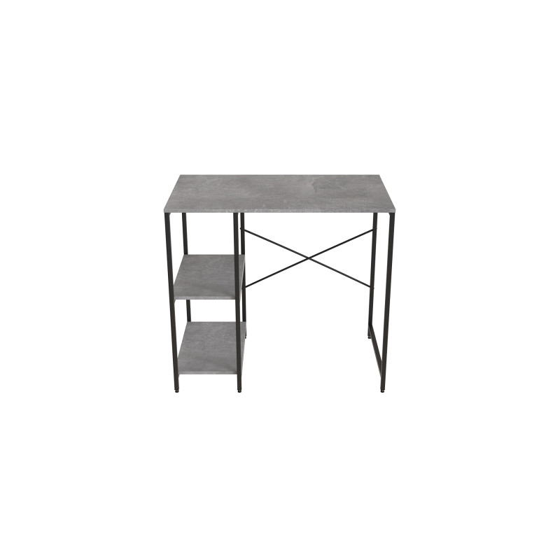 Стелаж-полиця Бафрум 405 Ferrum-decor для пральної машини 90x101x60,5 Чорний метал ДСП Бетон 16 мм (FRD-107392)