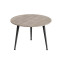 Журнальний круглий стіл OPTIMA 1 ніжки конусні Ferrum-decor 450x670x670 Чорний метал Дуб Кремона Канолло 16 мм (FRD-107532)