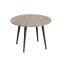 Журнальний круглий стіл OPTIMA 2 ніжки конусні Ferrum-decor 450x670x670 Чорний метал ДСП Дуб Кремона Канолло 16 мм (FRD-107542)