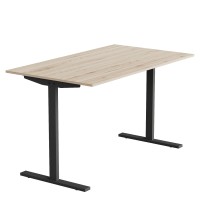 Стіл письмовий Space Ferrum-decor 750x1000x600 Чорний метал ДСП Дуб Сан-Марино 16 мм (FRD-107832)