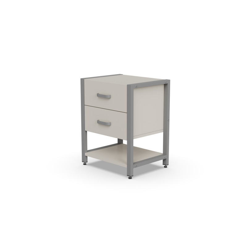 Тумба універсальна Ferrum-decor Вів'єн 2/1 50x41x40 сірий ДСП Кашемір 16 мм (FRD-107802)